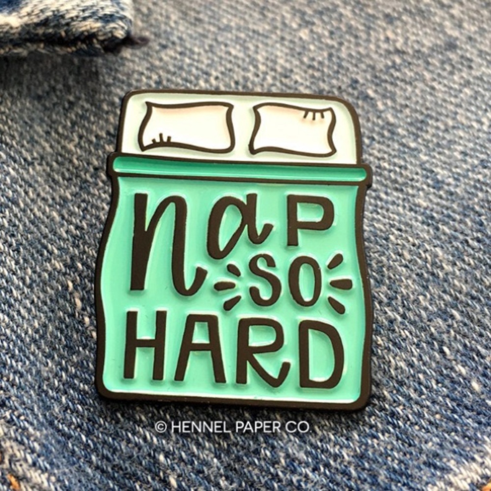 Nap Enamel Pin